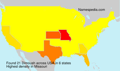 Surname Dimoush in USA Surname Dimoush in USA