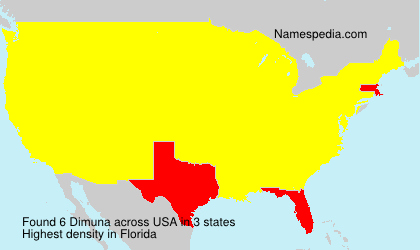 Surname Dimuna in USA Surname Dimuna in USA