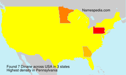 Surname Dinane in USA Surname Dinane in USA