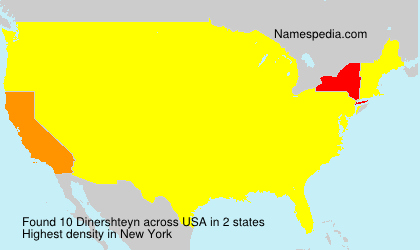 Surname Dinershteyn in USA Surname Dinershteyn in USA