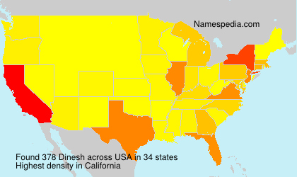Surname Dinesh in USA Surname Dinesh in USA