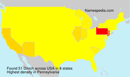 Surname Dinich in USA Surname Dinich in USA