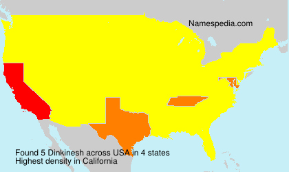 Surname Dinkinesh in USA Surname Dinkinesh in USA