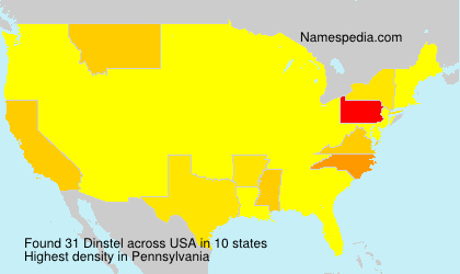 Surname Dinstel in USA Surname Dinstel in USA