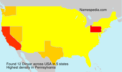 Surname Dinyar in USA Surname Dinyar in USA