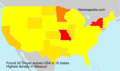 Surname Dinyer in USA Surname Dinyer in USA