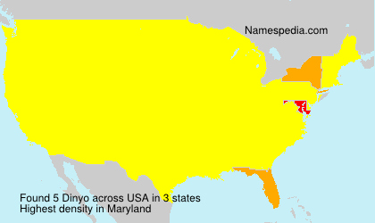 Surname Dinyo in USA Surname Dinyo in USA