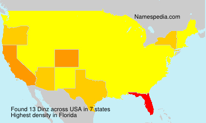 Surname Dinz in USA Surname Dinz in USA