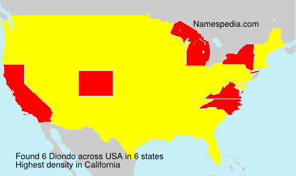 Surname Diondo in USA Surname Diondo in USA