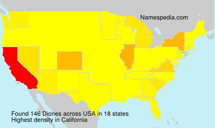 Surname Diones in USA