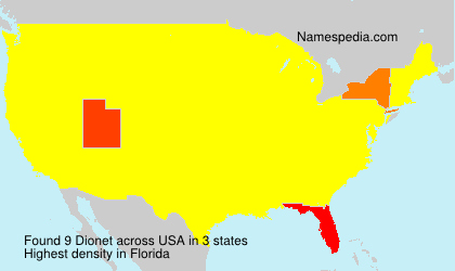 Surname Dionet in USA Surname Dionet in USA