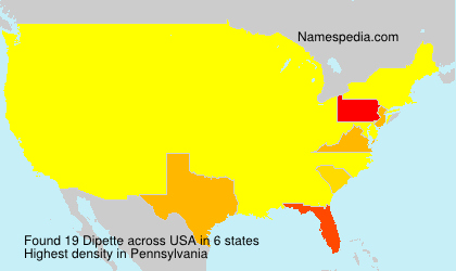 Surname Dipette in USA Surname Dipette in USA