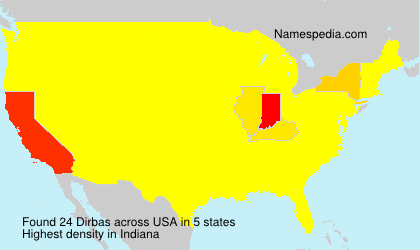 Surname Dirbas in USA Surname Dirbas in USA