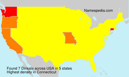 Surname Dirisala in USA Surname Dirisala in USA