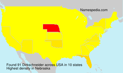 Surname Dirkschneider in USA Surname Dirkschneider in USA