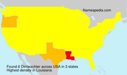 Surname Dirriwachter in USA Surname Dirriwachter in USA