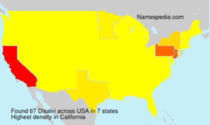 Surname Disalvi in USA Surname Disalvi in USA