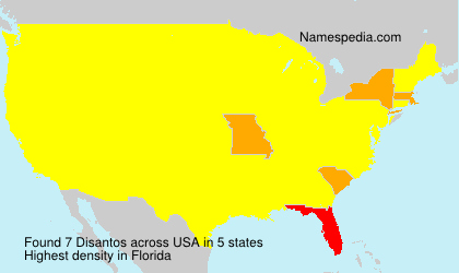 Surname Disantos in USA Surname Disantos in USA