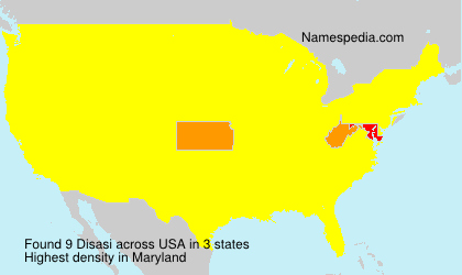 Surname Disasi in USA Surname Disasi in USA