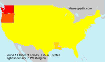 Surname Discant in USA Surname Discant in USA