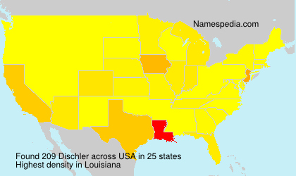 Surname Dischler in USA Surname Dischler in USA