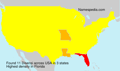 Surname Disensi in USA Surname Disensi in USA