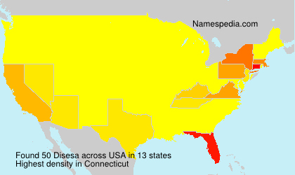 Surname Disesa in USA Surname Disesa in USA