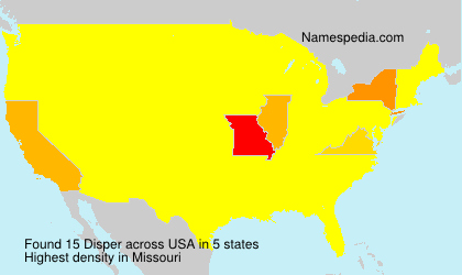 Surname Disper in USA Surname Disper in USA