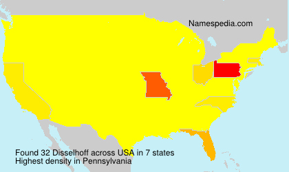Surname Disselhoff in USA Surname Disselhoff in USA