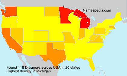 Surname Dissmore in USA