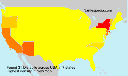 Surname Distabile in USA Surname Distabile in USA