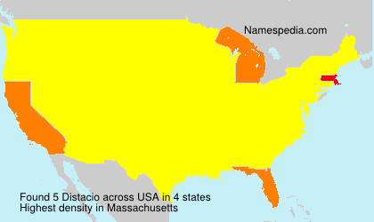 Surname Distacio in USA Surname Distacio in USA