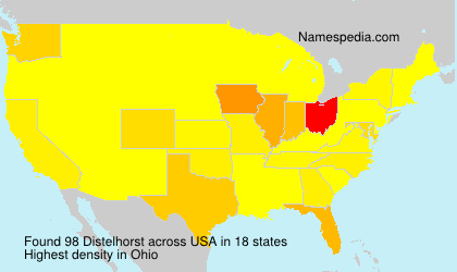 Surname Distelhorst in USA Surname Distelhorst in USA