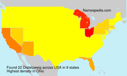 Surname Distelzweig in USA Surname Distelzweig in USA