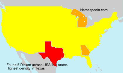 Surname Disxon in USA Surname Disxon in USA