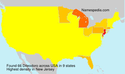 Surname Diteodoro in USA Surname Diteodoro in USA