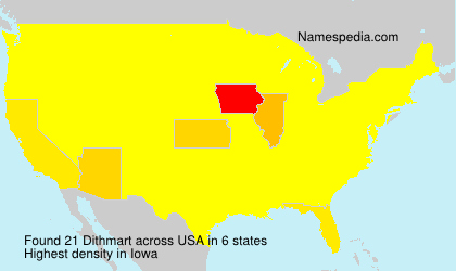 Surname Dithmart in USA