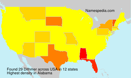 Surname Dithmer in USA