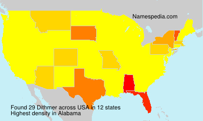 Surname Dithmer in USA Surname Dithmer in USA