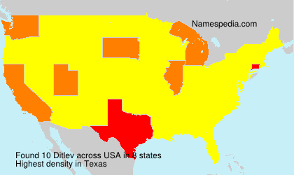 Surname Ditlev in USA Surname Ditlev in USA