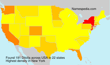 Surname Ditolla in USA Surname Ditolla in USA