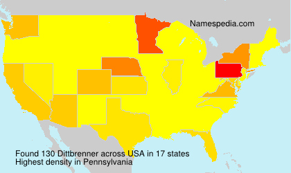 Surname Dittbrenner in USA Surname Dittbrenner in USA