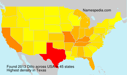 Surname Ditto in USA Surname Ditto in USA