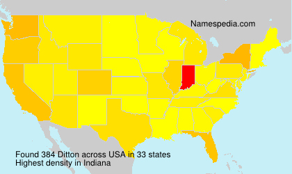 Surname Ditton in USA Surname Ditton in USA