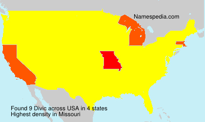 Surname Divic in USA Surname Divic in USA