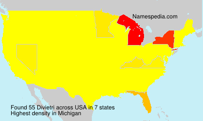 Surname Divietri in USA Surname Divietri in USA