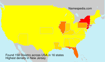 Surname Divietro in USA Surname Divietro in USA