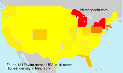 Surname Divitto in USA Surname Divitto in USA