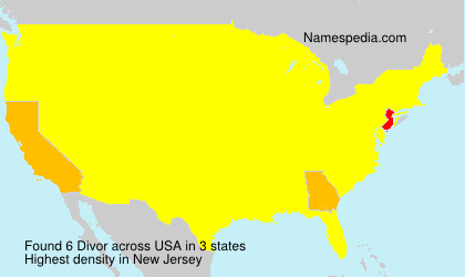 Surname Divor in USA Surname Divor in USA