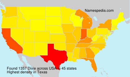 Surname Dixie in USA Surname Dixie in USA